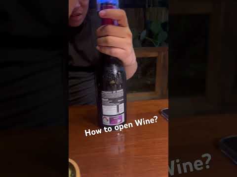 HOW TO OPEN WINE I AMAZING WINE OPENER I HAVE YOU EVER TRY THIS? #share  #wine  #amazing  #viral