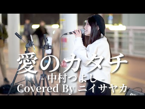 【海老名】愛のカタチ(中村つよし)/ニイサヤカ 【路上ライブ】