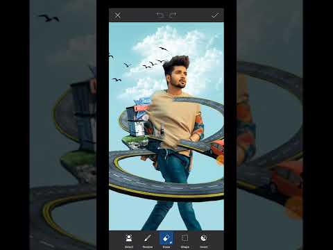 new PicsArt Photo editing tutorials in Telugu 2022 #shorts #trending #chandueditz #picsart #editing