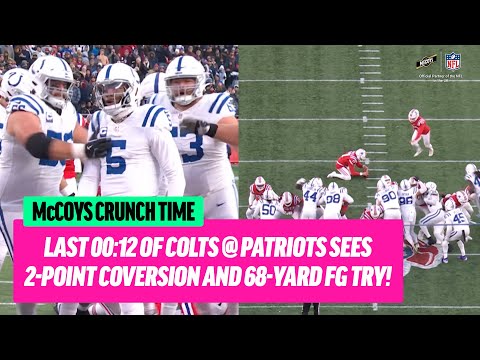 Final Moments of Colts vs Patriots! 🏈 | McCoy's Crunch Time | NFL UK & Ireland