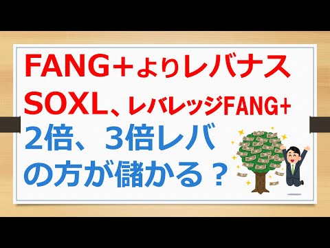 FANG+よりレバナス、TQQQ、SOXL、レバレッジFANG+など2倍、3倍レバの方が儲かる？　【有村ポウの資産運用】241213