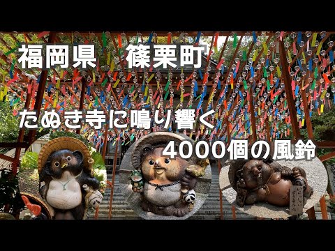 【ひろじぃの気まま旅】福岡県篠栗町　たぬき寺（山王寺）風鈴祭り　4000個の風鈴が涼やかに鳴り響く