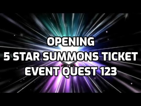 Opening 5 Star Summons Ticket (Event Quest 123) | Bleach Brave Souls