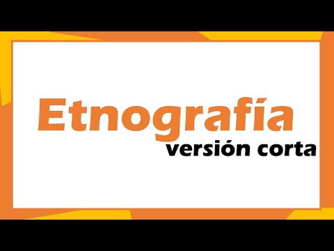 ¿Qué es etnografía?