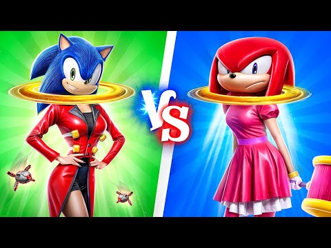 Good Sonic vs Bad Knuckles At School! Who is the Best SONIC or KNUCKLES?