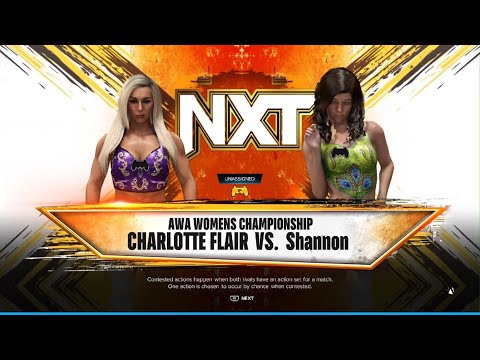 WWE 2K24 AWA Wrestling: Charlotte flair vs Shannon