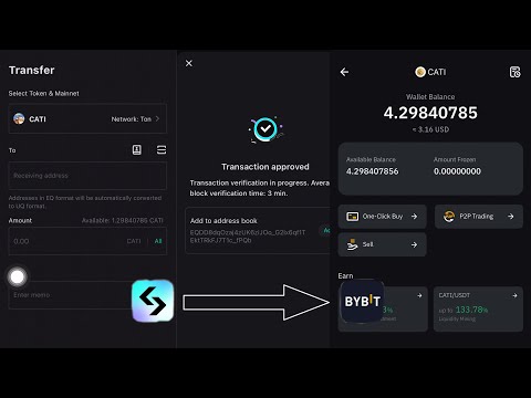 How to transfer CATI token from Bitget wallet to ByBit Exchange | Catizen Airdrop Claim