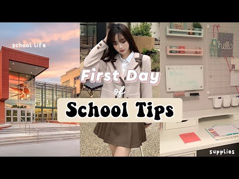 What to do on FIRST DAY of SCHOOL tips (school life) 🍥🍓