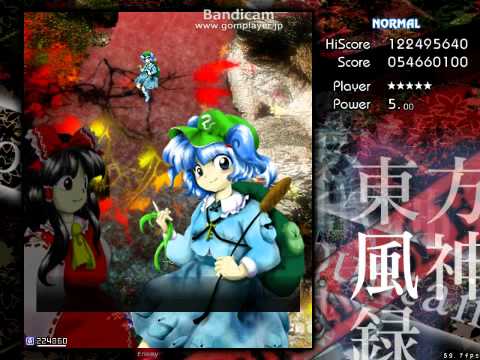 東方風神録　vs河城 にとり（3面）　Normal