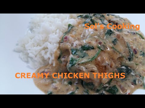 HOW TO COOK CREAMY CHICKEN THIGHS EASY RECIPE