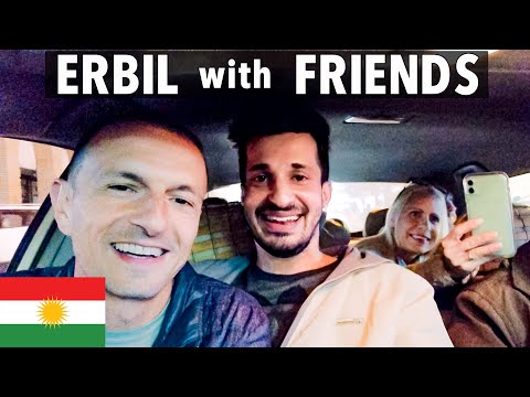 First Impressions ERBIL Citadel Kabob Chai & Ankawa 🇮🇶 American in Iraqi Kurdistan Travel Vlog