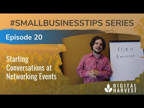 How to Start Conversations at Networking Events | Episode 20 #SmallBusinessTips Series