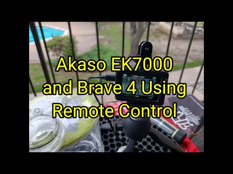 (1424) Remote Control, testing & use of Akaso EK7000 and Brave 4 Action Cameras