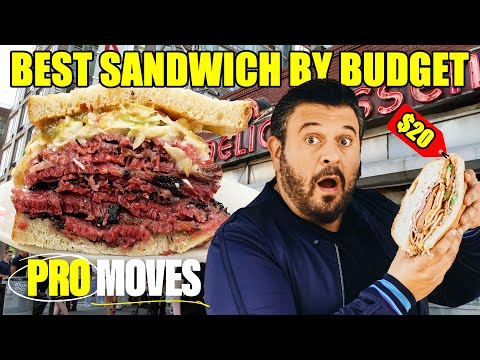 $5 vs. $35 Sandwich! Adam Richman Eats the Best Sandwiches by Budget | Pro Moves