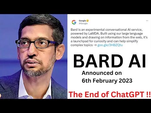 BARD AI from Google | ChatGPT rival responds to Microsoft | Google AI