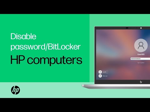 Remove your password and turn off BitLocker in Windows 11 | HP computers | HP Support