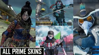 APEX LEGENDS: ALL TWITCH PRIME SKINS (2019-2023)