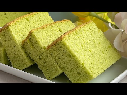 Pandan Sponge Cake Recipe | 香兰海绵蛋糕食谱