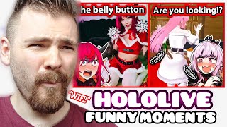 10 Minutes Of Hololive *MOST* Chaotic Christmas Moments | REACTION!