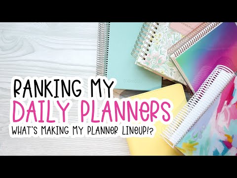 RANKING MY DAILY PLANNERS | Planner Lineup | HanCanPlan