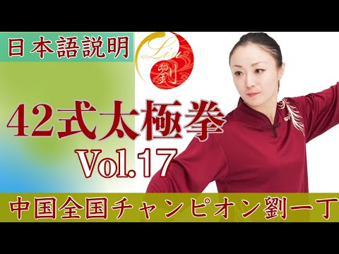 42式太極拳 第2段【16番 右左蹬脚（you zuo deng jiao）ヨゥゾゥドンジャオ】Vo.17太極拳中国チャンピオン劉一丁