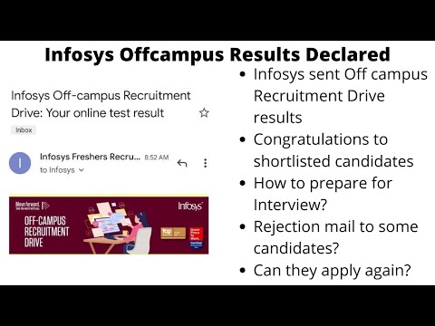 Infosys Exam Results Out | Infosys Interview Invite to Shortlisted Candidates |