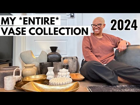 My Entire Vase Collection 2024! | Amazon, Arhaus, Walmart, Crate and Barrel and More!