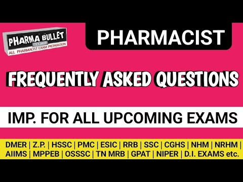 Pharmacist exam preparation | OSSSC | MPPEB | HSSC | PMC | Z.P. | AIIMS pharmacist questions