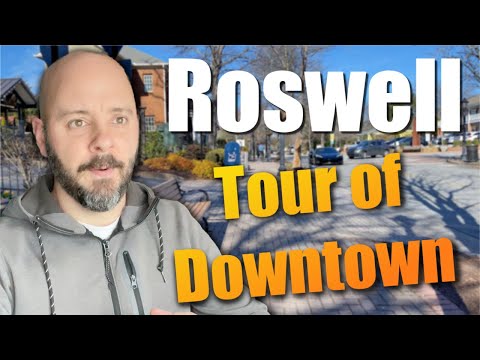 Roswell Georgia | 4K Virtual Tour of Downtown Roswell