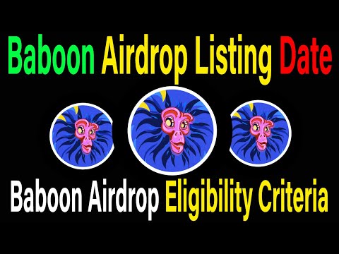 BABOON Airdrop Listing Date | BABOON Withdrawal UpDate| BABOON Airdrop Eligibility Criteria #major