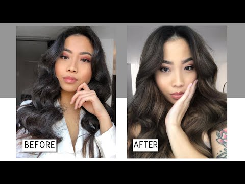 BALAYAGE AT HOME | BLACK  TO ASH BROWN