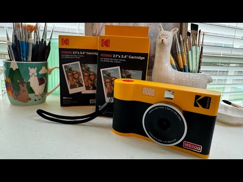 Kodak Mini Shot 2 Era Camera 📸 MS200 Printer Bundle Unboxing + Review! (With 2 Packs of Refills)