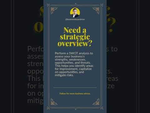 How to Conduct a SWOT Analysis for Success #StrategicPlanning #PlanForSuccess