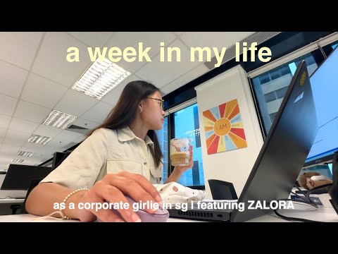 a week in my life as a corporate girlie in sg | featuring ZALORA 🤍