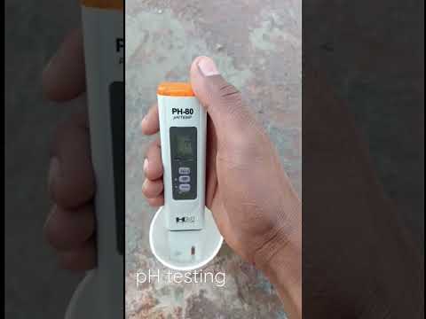 pH testing by pH Meter#shorts