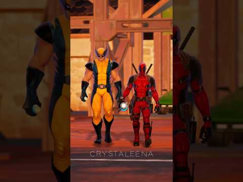 So I recreated “Deadpool & Wolverine” Trailer in Fortnite 💛♥️ #Fortnite #Crystaleena #deadpool