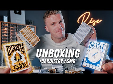 UNBOXING an EXCLUSIVE *NEW* Bicycle Playing Card Care Package!! + Cardistry ASMR