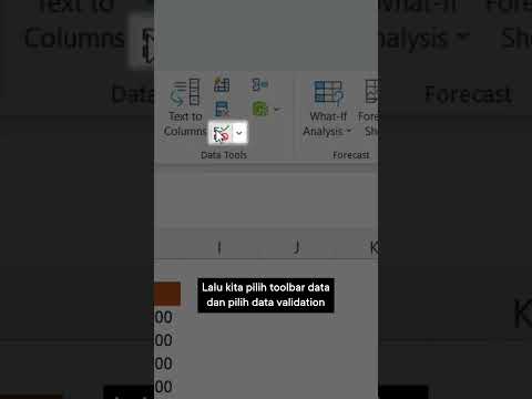 Bikin excel makin rapi pake dropdown #excel #exceltips #excelindonesia