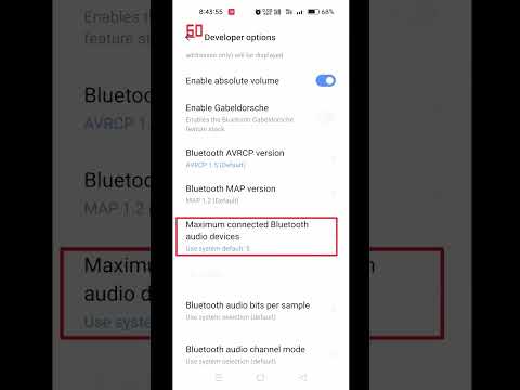 Enable maximum connected Bluetooth audio devices| #shorts