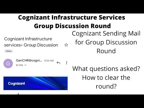 Cognizant Group Discussion Round | Mail to shortlisted candidates | What questions asked?