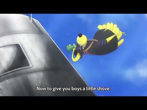 Ansatsu Kyoushitsu (Assassination Classroom) - Shifting The Plane Trajectory By Koro-Sensei