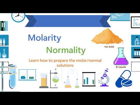 How to calculate Molarity || Normality || How to prepare molar and normal solution