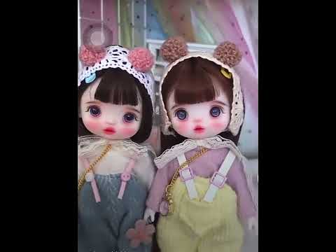 Handmade BJD Makeup Dolls Accessories Fashion Clothes  Mini Movable Joint Cute Dolls for Girls Toy