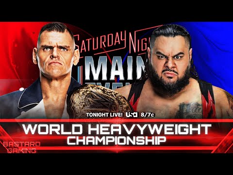 WWE 2K24 | Gunther VS Bronson Reed - World Heavyweight Championship | Saturday Night Main Event