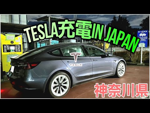 Teslaモデル3で行く| EV充電スポット#62 | リサイクルプラザ藤沢【CHAdeMO中速】