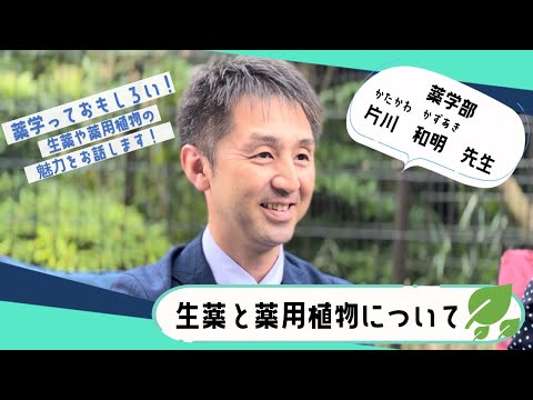 薬学部　生薬と薬用植物の魅力