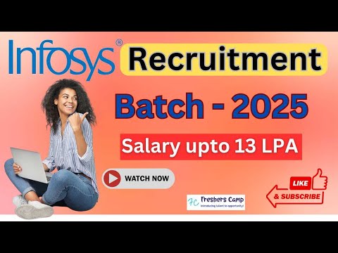 Infosys Off Campus Drive for 2025 Batch | Infosys Hiring for Freshers 2025 | Salary – upto 13 LPA