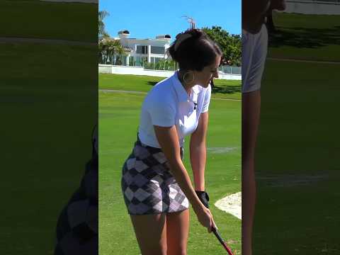 Her 3 wood went 90° left 😂