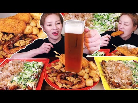 컴퓨터 고쳤습니다~!!! 타코야끼 50알과 여러 맥주 안주들😋🍻 241119/Mukbang, eating show