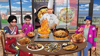 Live Cooking on Table Star Hotel Chef in Village Dhaba Street Food Hindi Kahaniya Moral Stories